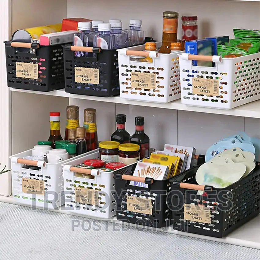 Shopping/Storage Baskets With Bamboo Handle *
