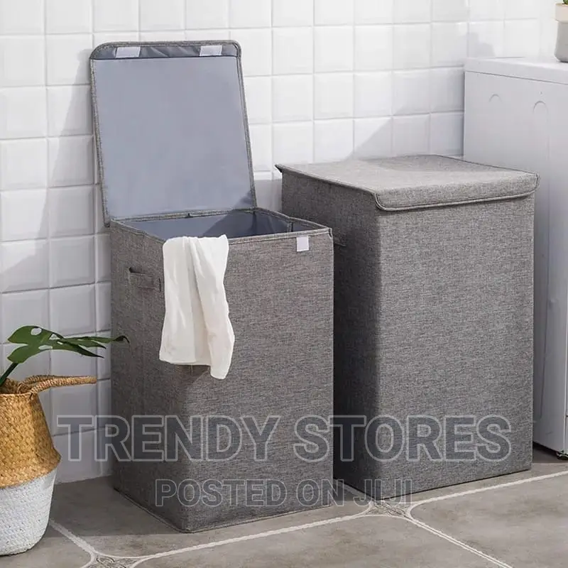 Cotton Laundry Basket With Cover