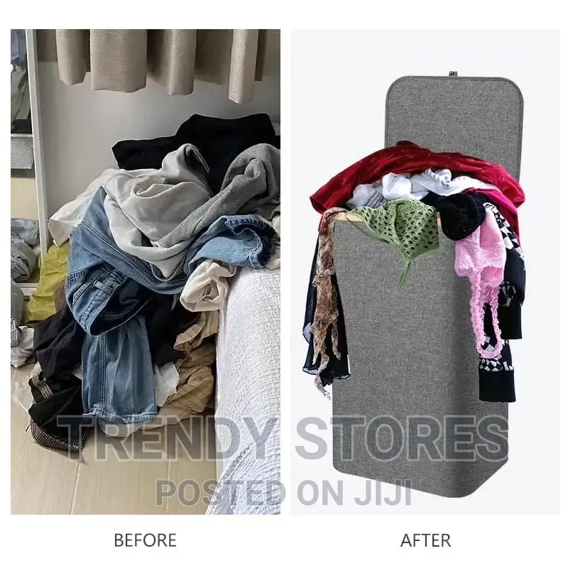 Cotton Laundry Basket With Cover