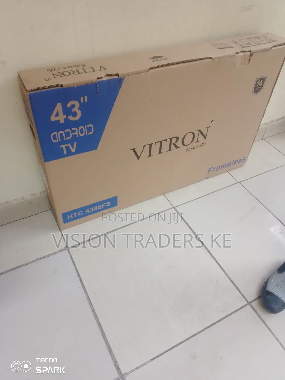 Vitron 43 Inches Android Smart Frameless Tv