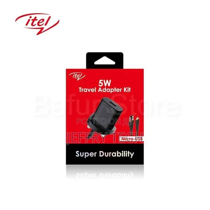 Itel 5W Charger With Free Cable - Black