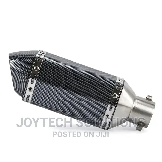 Durable Exhaust Muffler Pipe.Black Sports Carbon Akrapovic