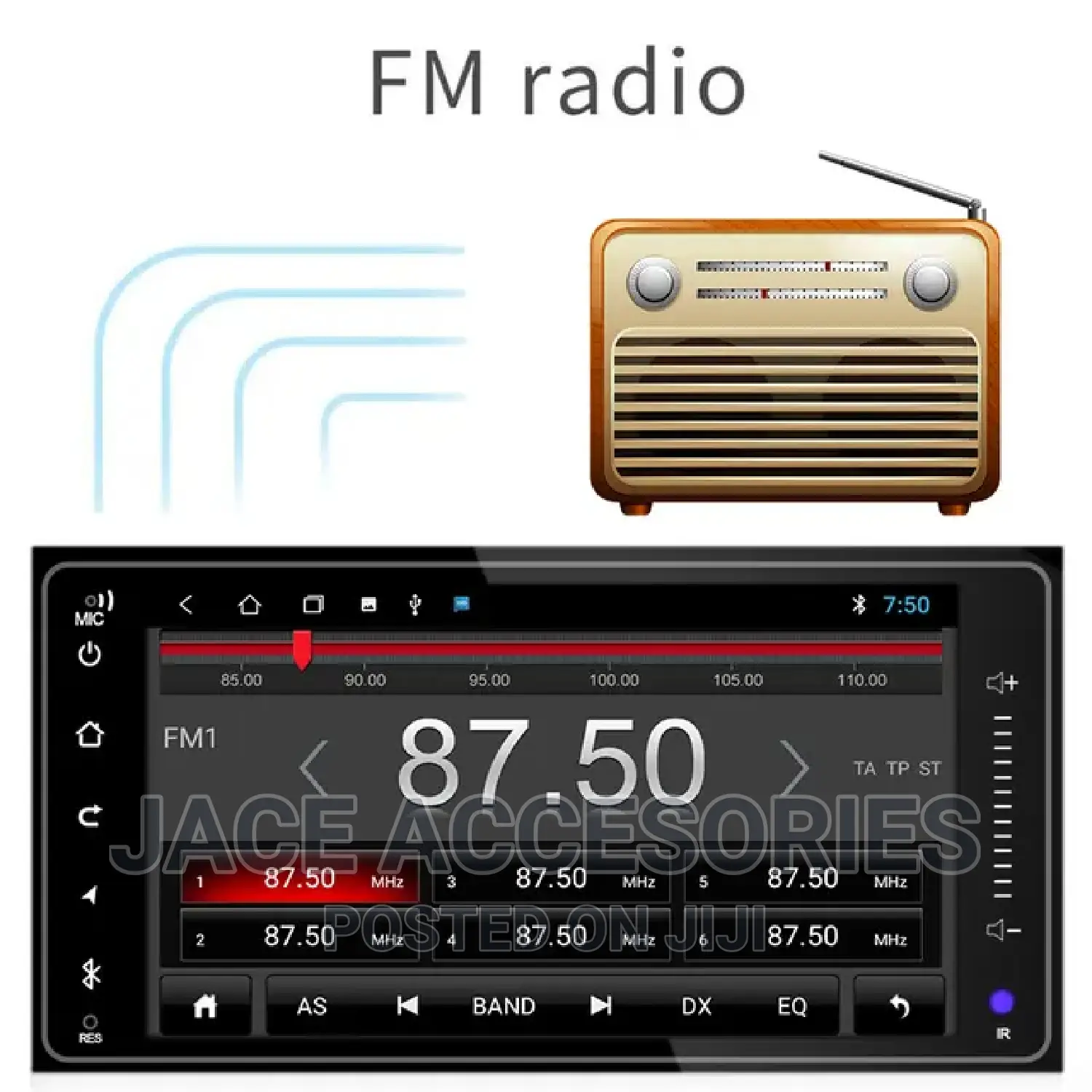 Car 8' Android V13 Radio 2gb ,32gb With Free Reverse