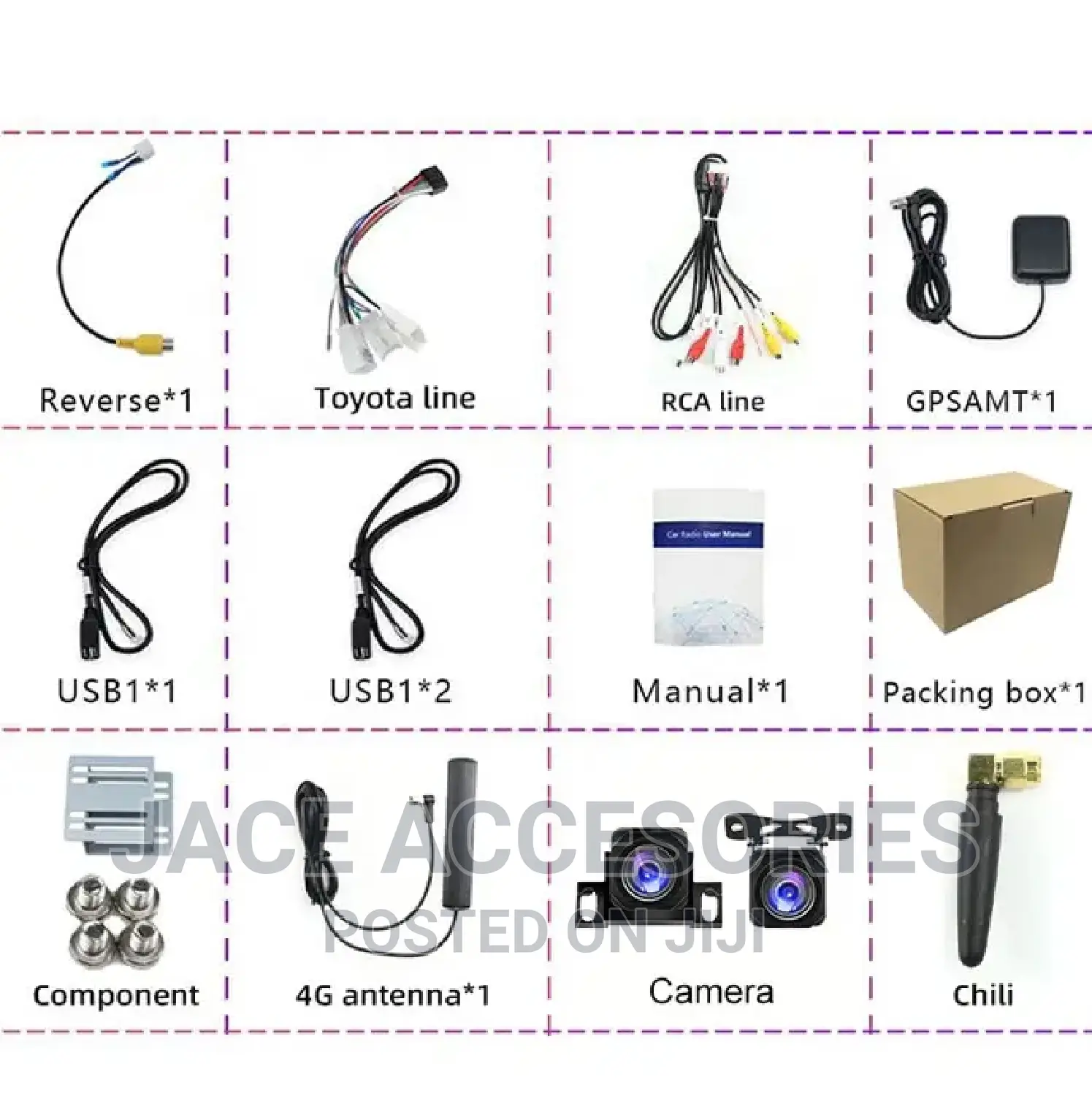 Car 8' Android V13 Radio 2gb ,32gb With Free Reverse
