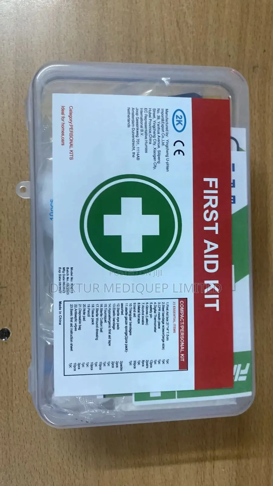 23pcs First Aid Kit in a Plastic Box