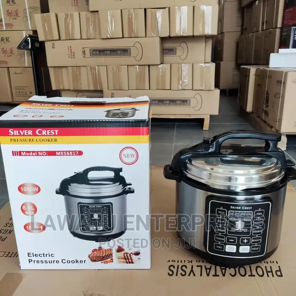 *6 Litre Silver Crest Electric Pressure Cooker*