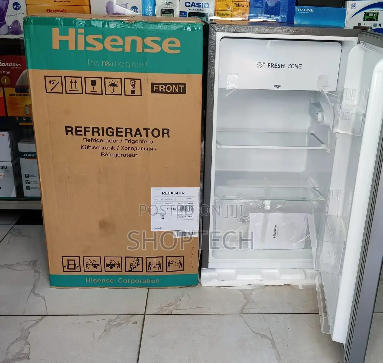 *Hisense 94litres Single Door Fridge