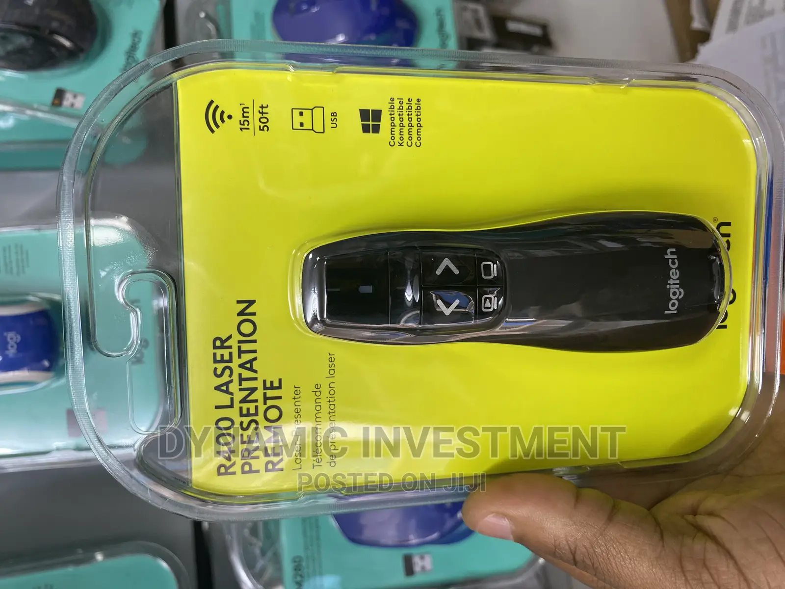 Logitech R400 Wireless Presentation Remote, 2.4 Ghz,