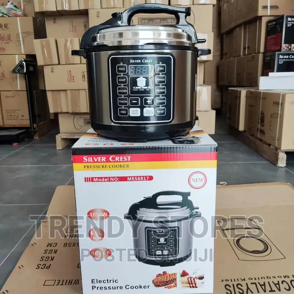 6 Litre Silver Crest Electric Pressure Cooker