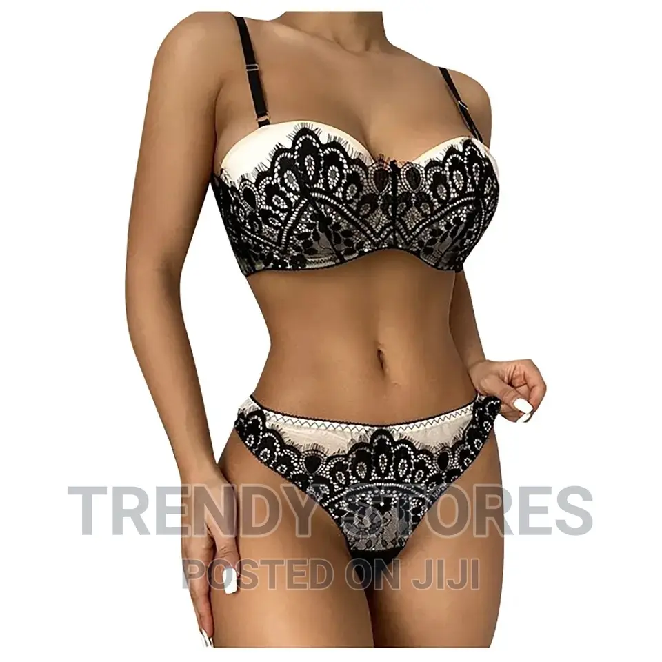 Embroidery Gauze Sexy Sleepwear Lingerie Set