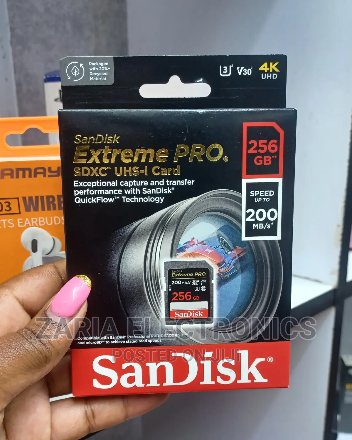 Original Sandisk 256gb Extreme Pro 200mbps