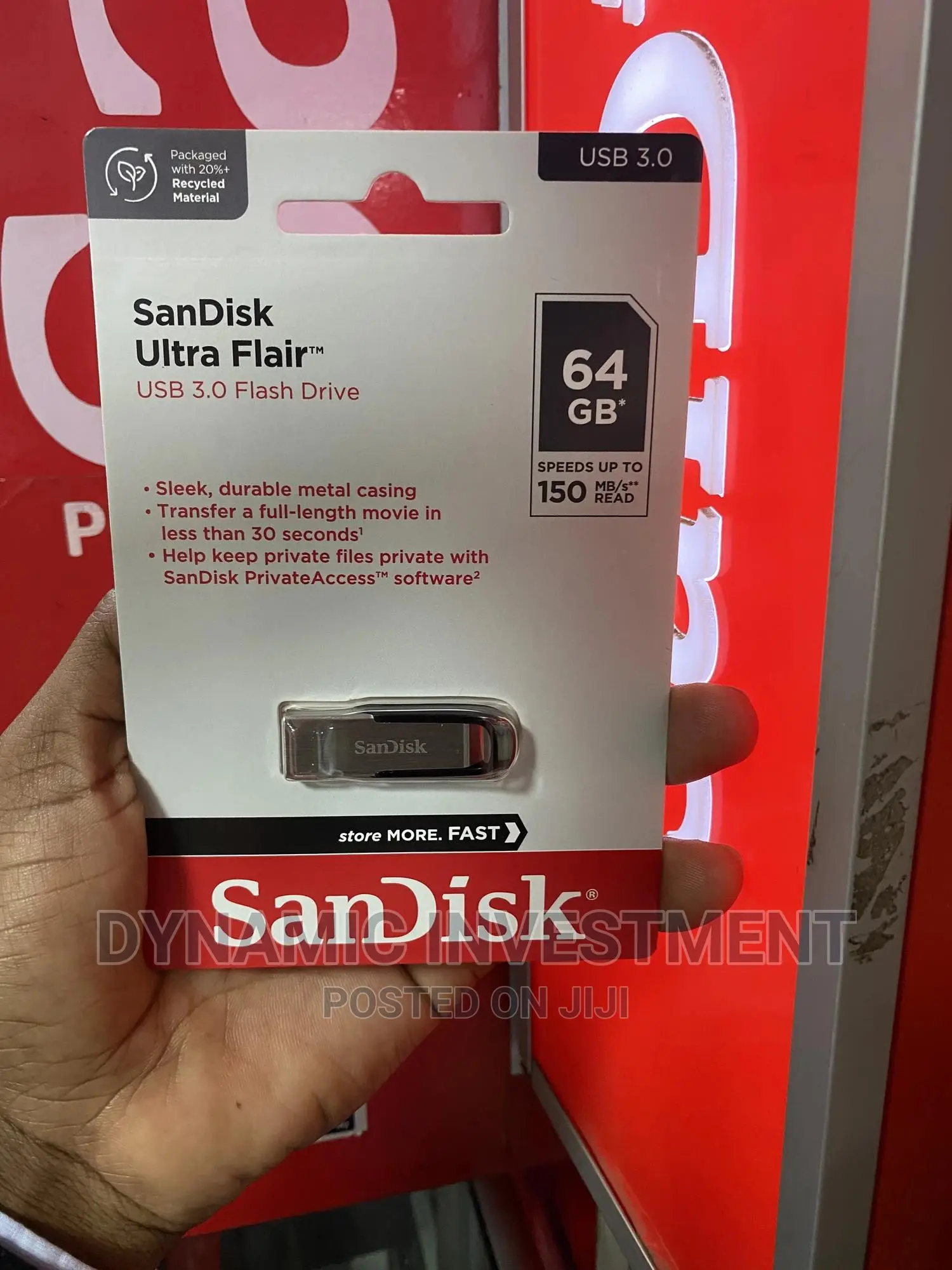 Sandisk Ultra Flair 64gb Usb 3.0 Flash Drive/Disk