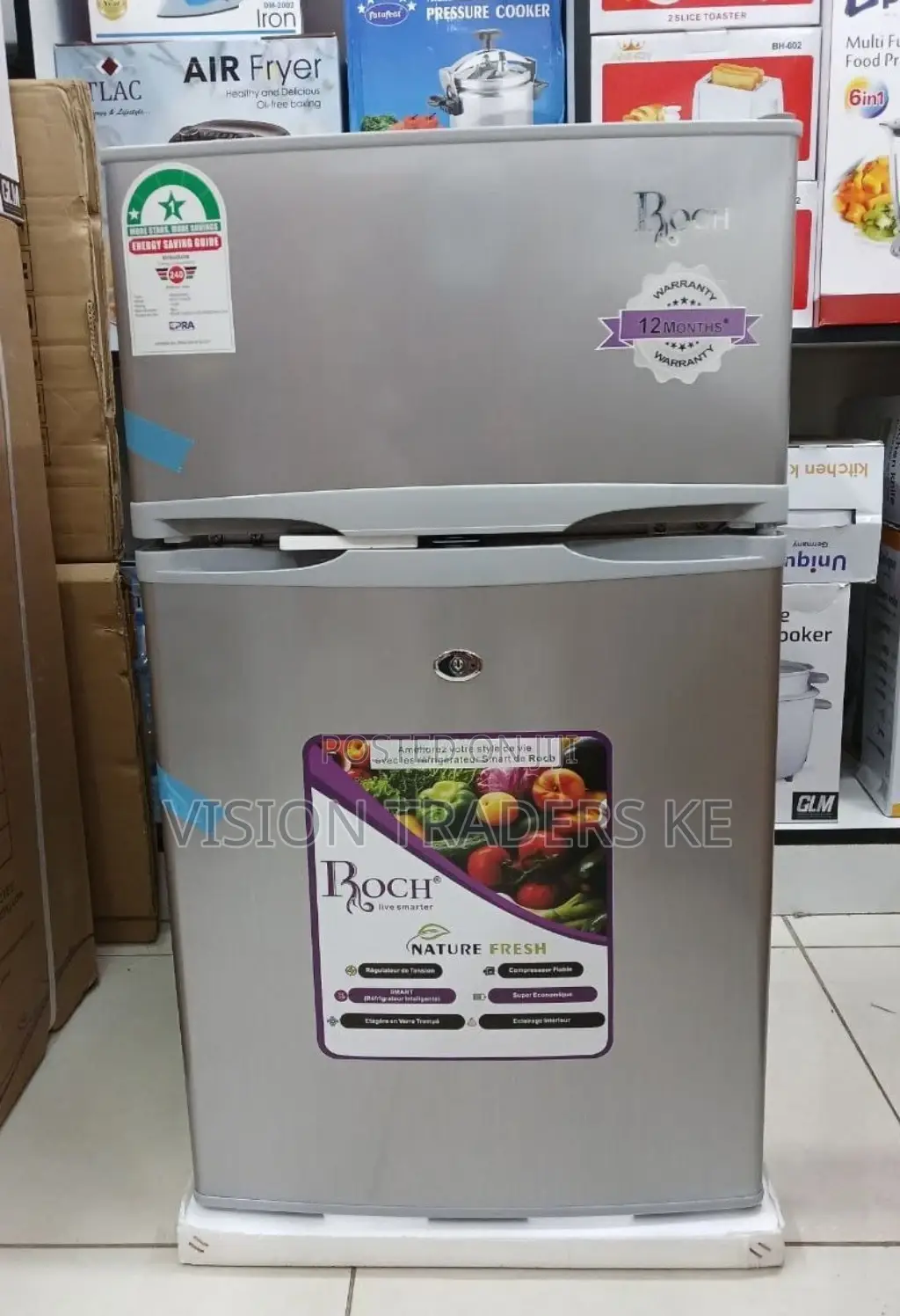 *Fridge*Roch 98ltrs Double Door Refrigerator