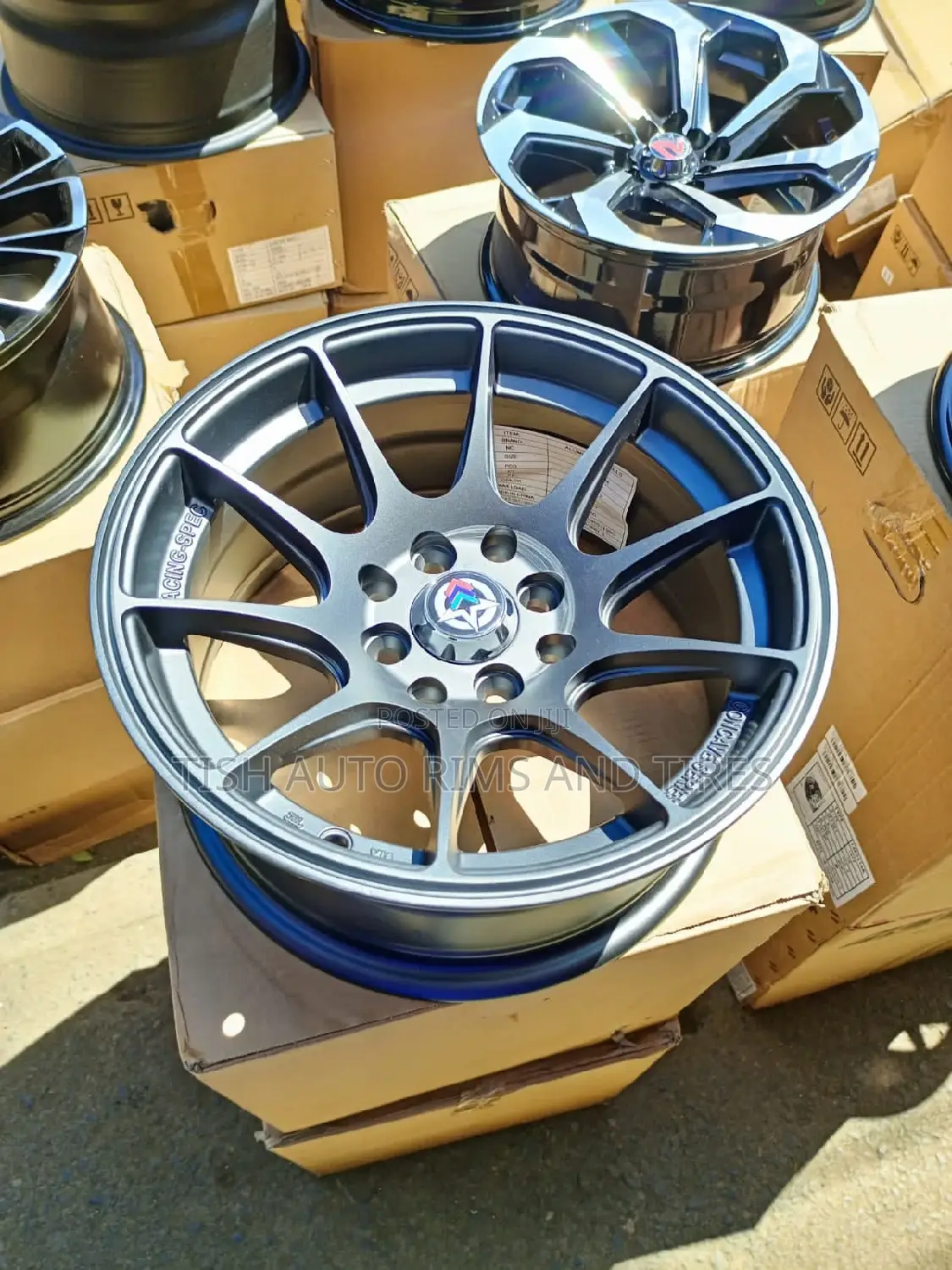 Grey Offset Rims 13 Inch Universal