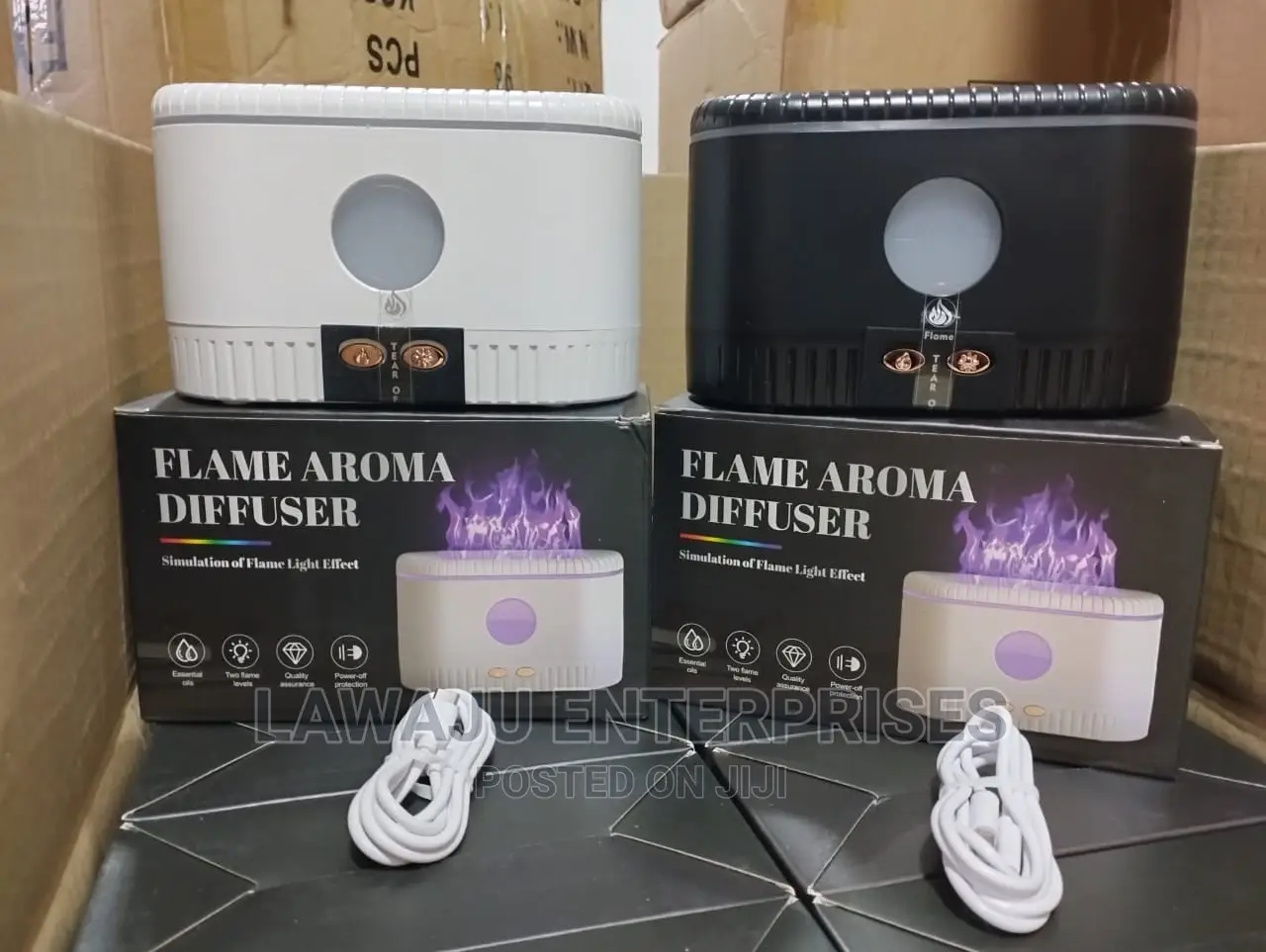 Ultrasonic Air Humidifier With Simulation Flame Lighting