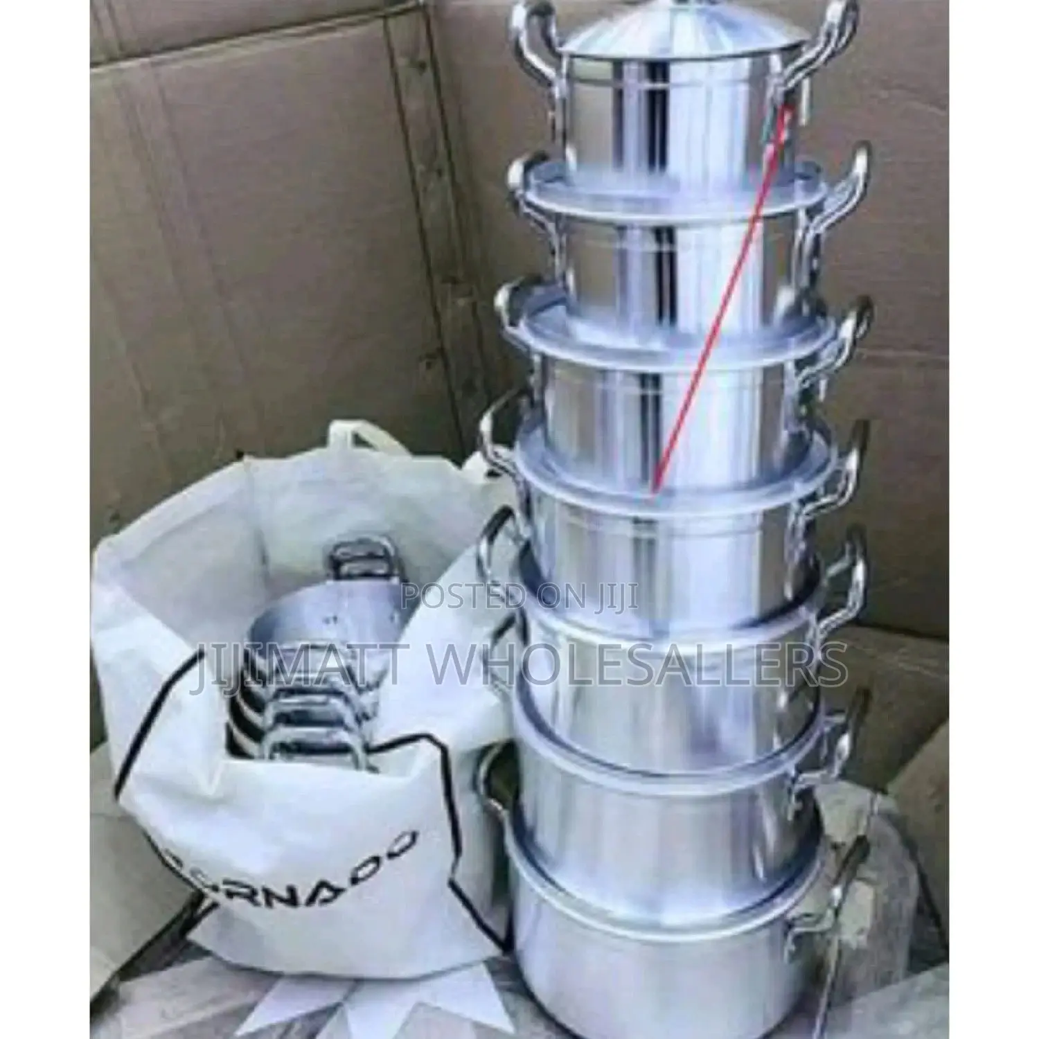 14 Pieces Tornado Stainless Steel Sufuria