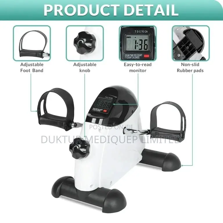Arm/Leg Floor Peddler Exerciser, LCD Display Physiotherapy