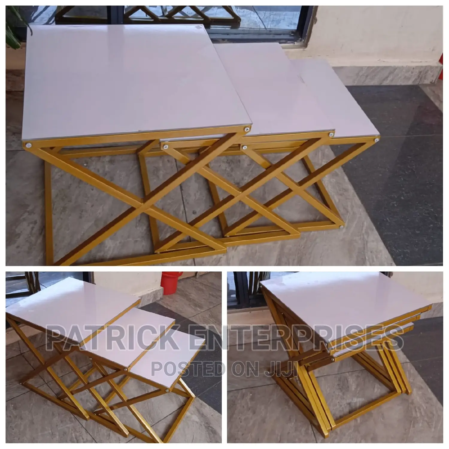Imported Morden Nesting Coffee Tables Top Glass