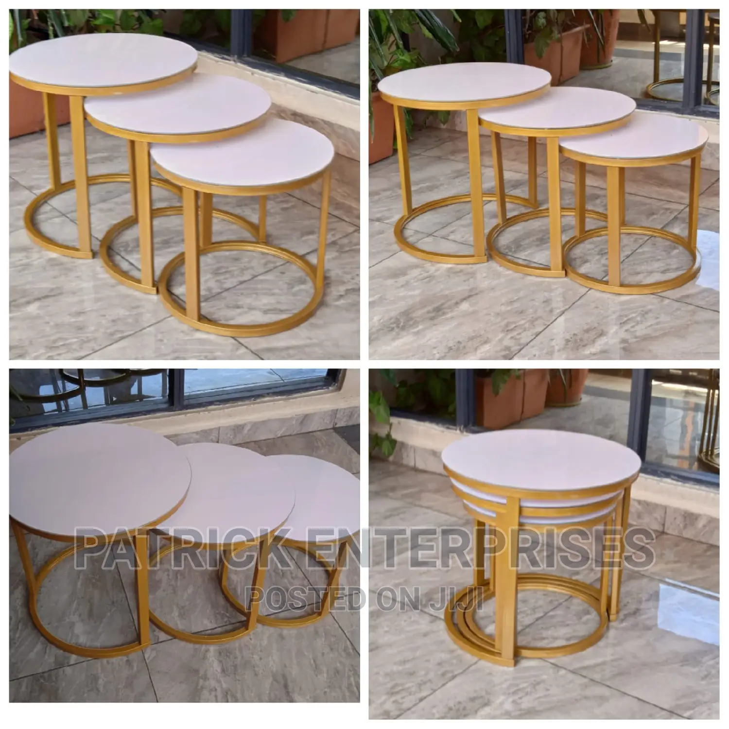 Imported Morden Nesting Coffee Tables Top Glass