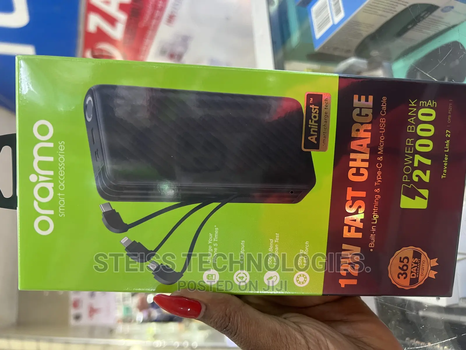 27000mah Oraimo Powerbank.