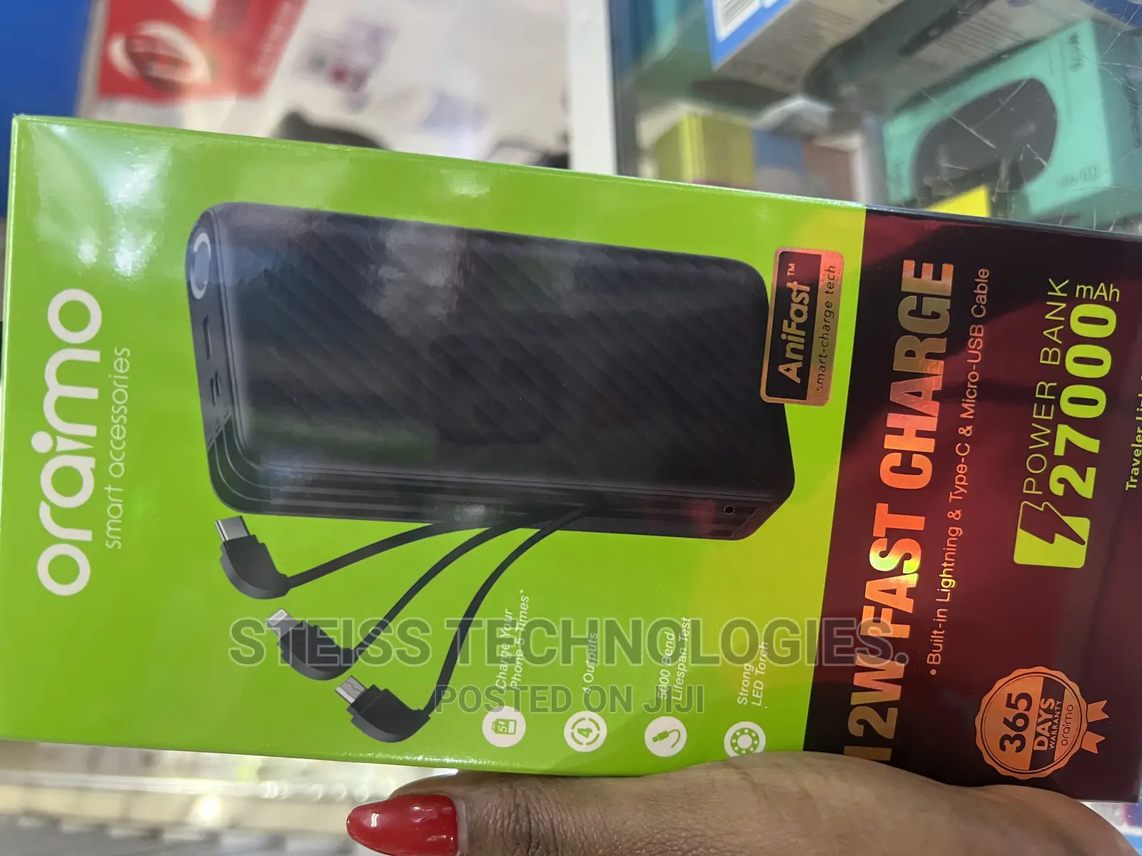 27000mah Oraimo Powerbank.