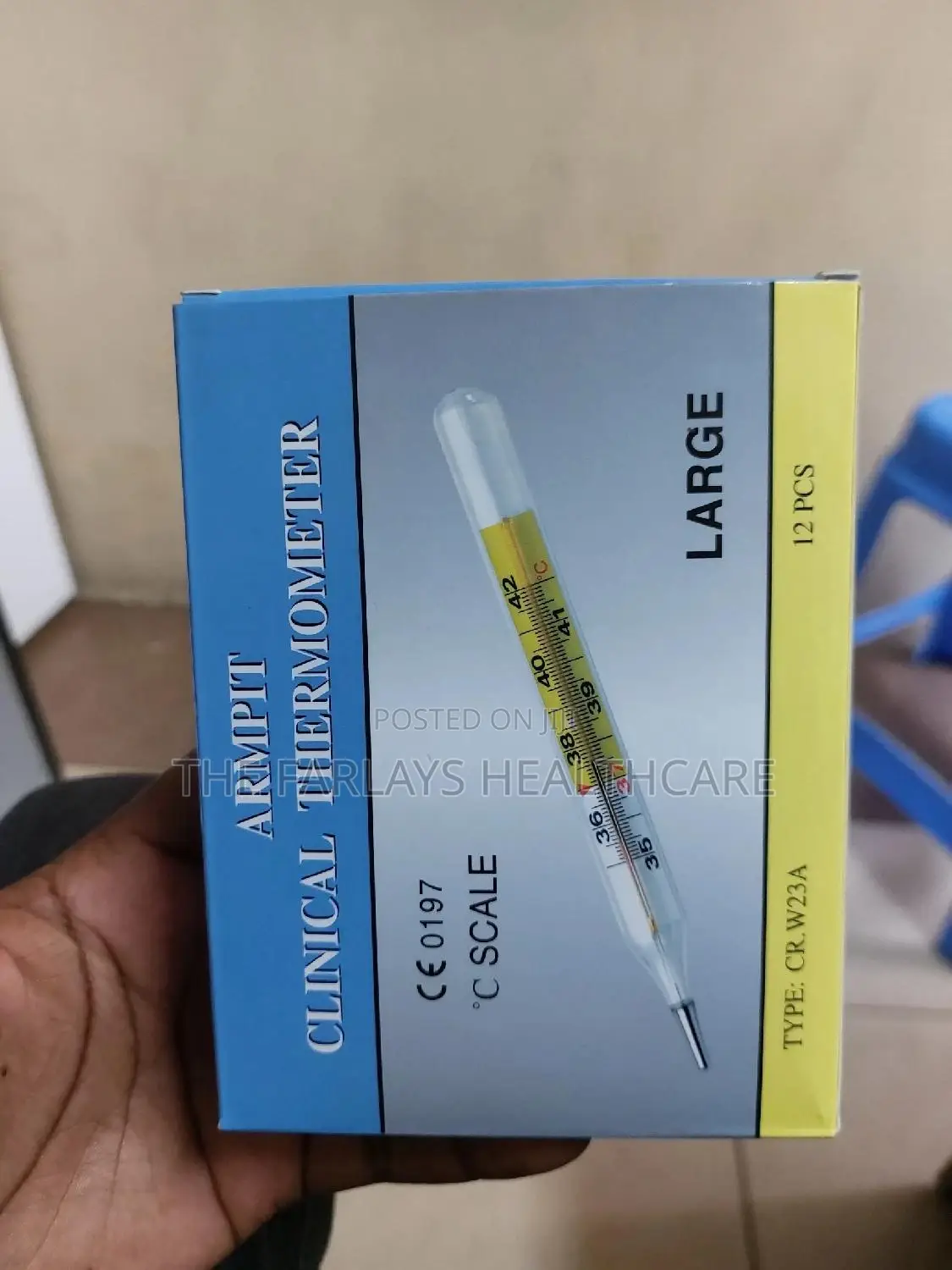 Clinical Mercury Thermometer LARGE