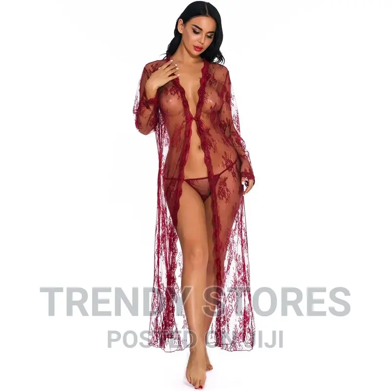 Long Sleeve Lace Robe