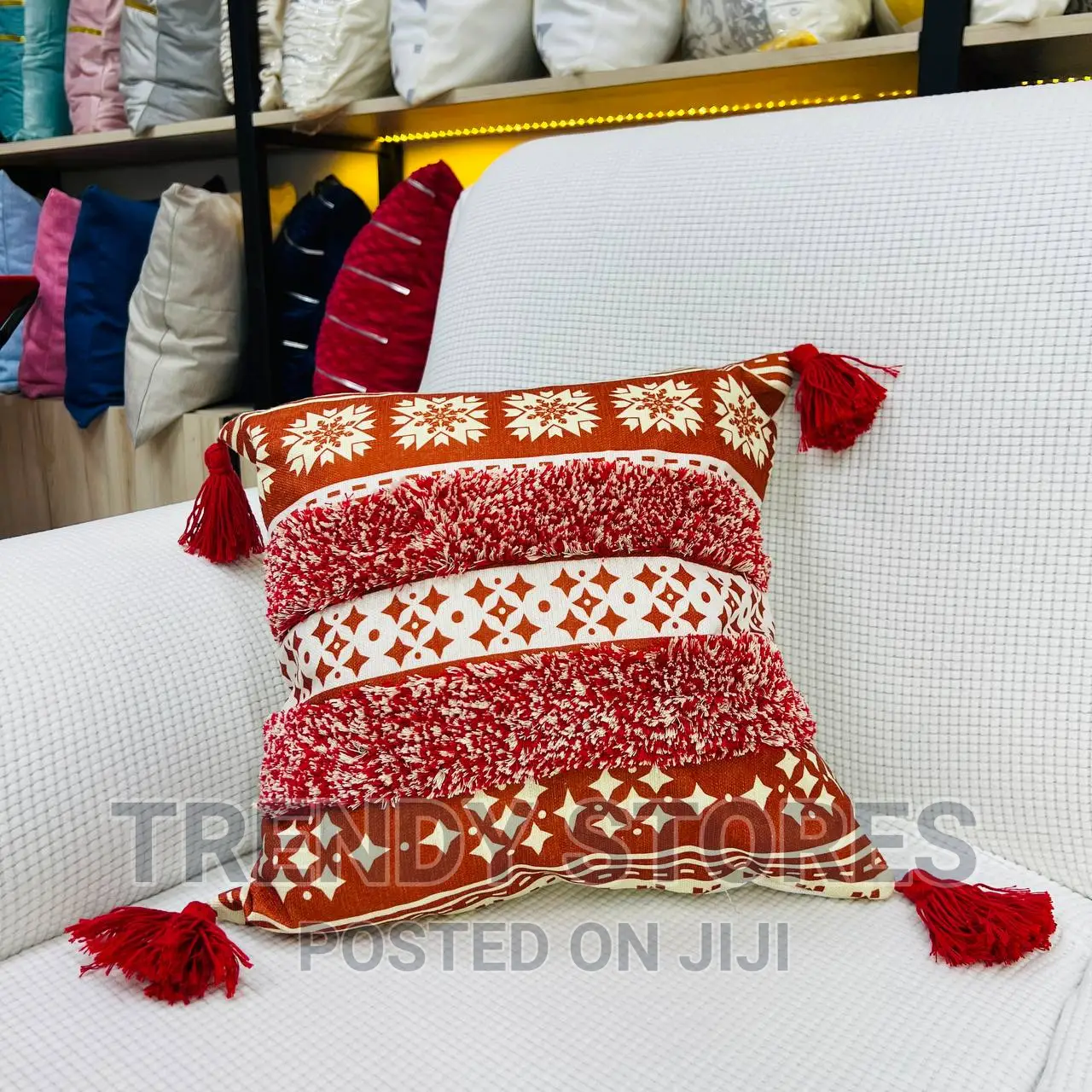 Tufted Boho Vintage Cotton Pillow Cover