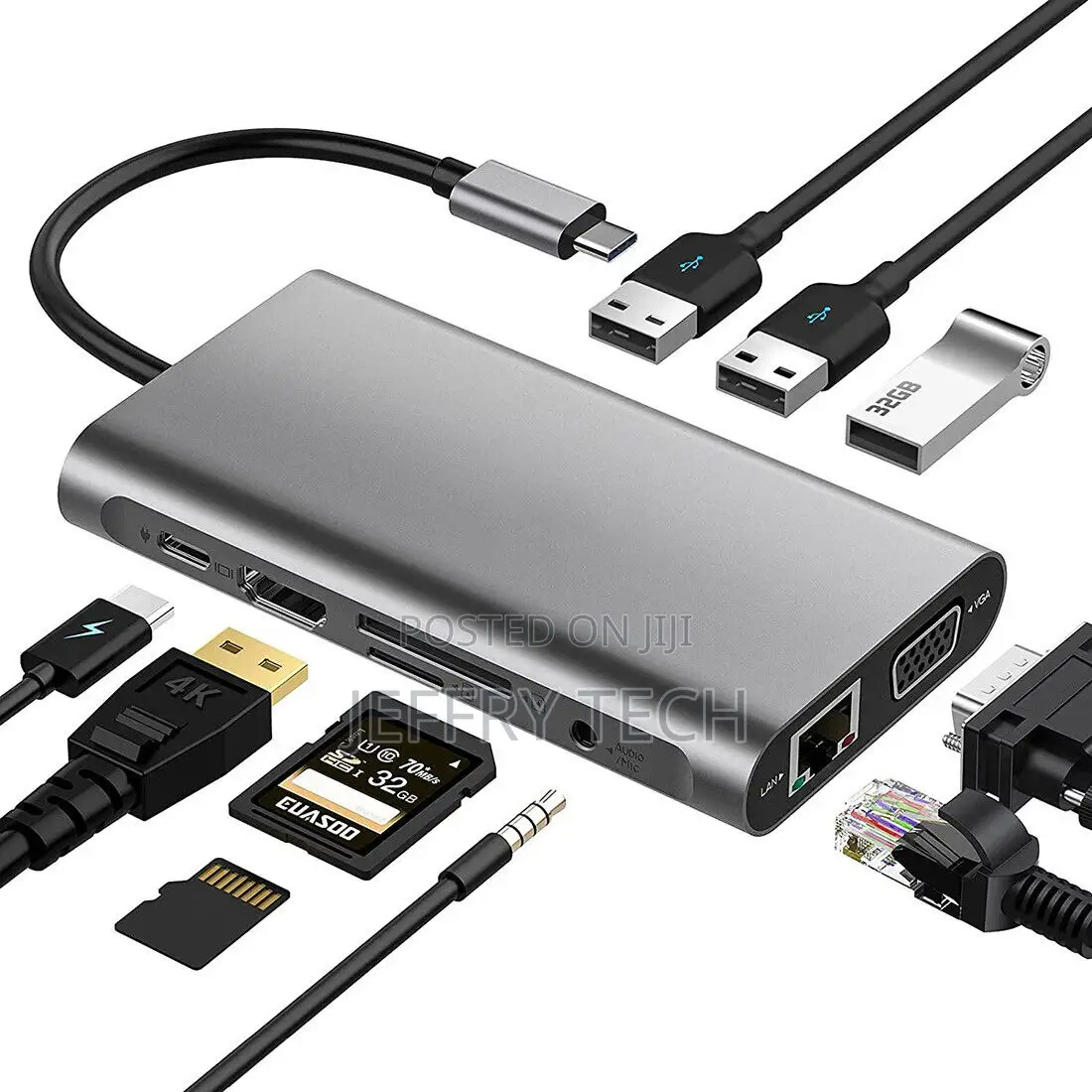 HUB Type-C to HDMI Converter Adapter Dock USB 3.0 PD Chargin