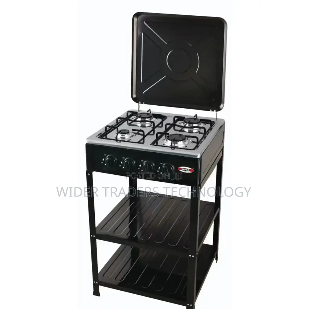 Velton 4 Gas Standing Cooker Black
