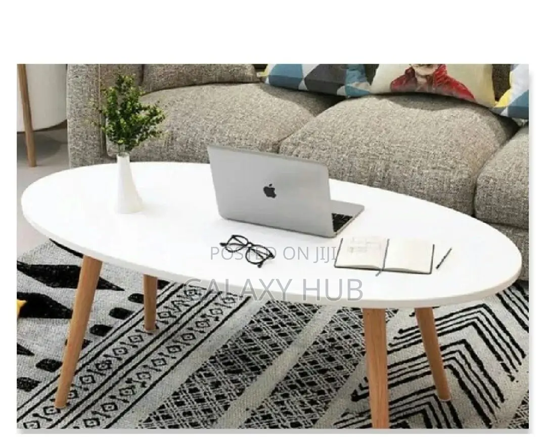 Shee Oval Coffee Table White