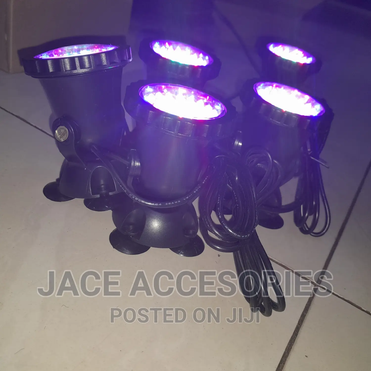 Multicolor 5 in 1 Submersible Lights 100% Waterproof