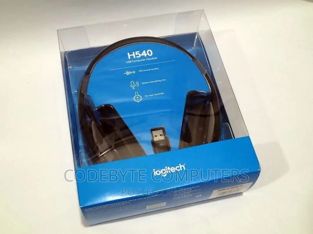 Logitech H540 USB USB Stereo Headset With Microphone
