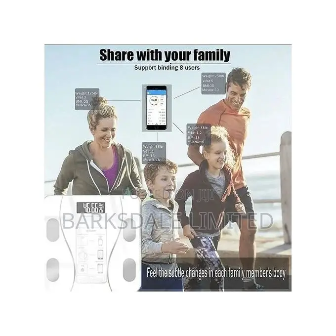 Digital Scale Bluetooth BMI Smart Digital Bathroom Weighing