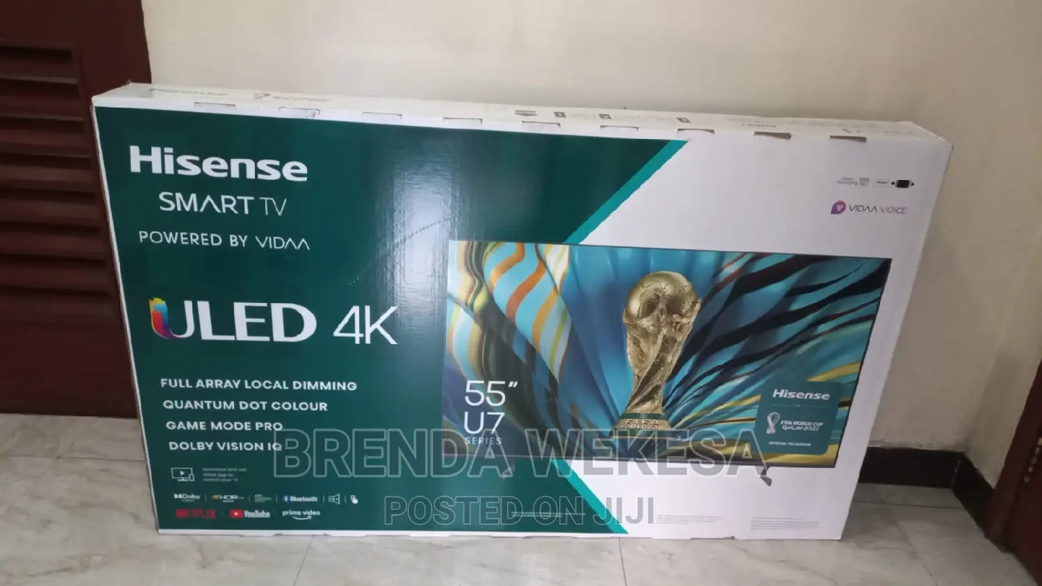 Hisense 55u7h 55" Uled Tv U7h Series + Free Hdmi + Bracke
