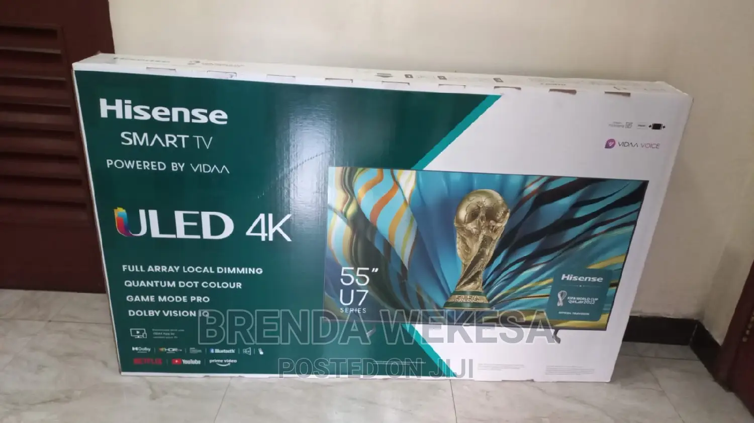 Hisense 55u7h 55" Uled Tv U7h Series + Free Hdmi + Bracke