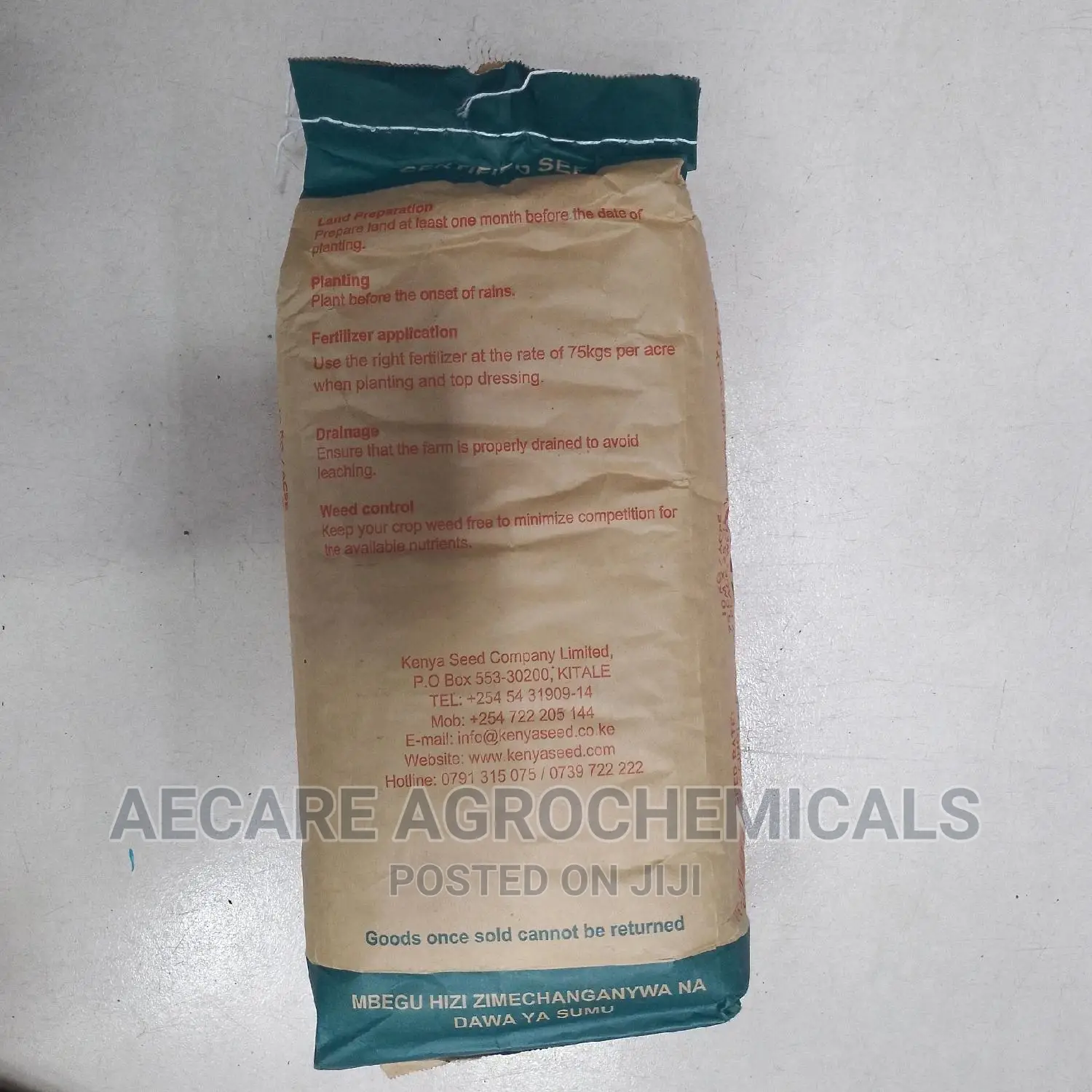 Hybrid Maize Seeds H513. 2kgs
