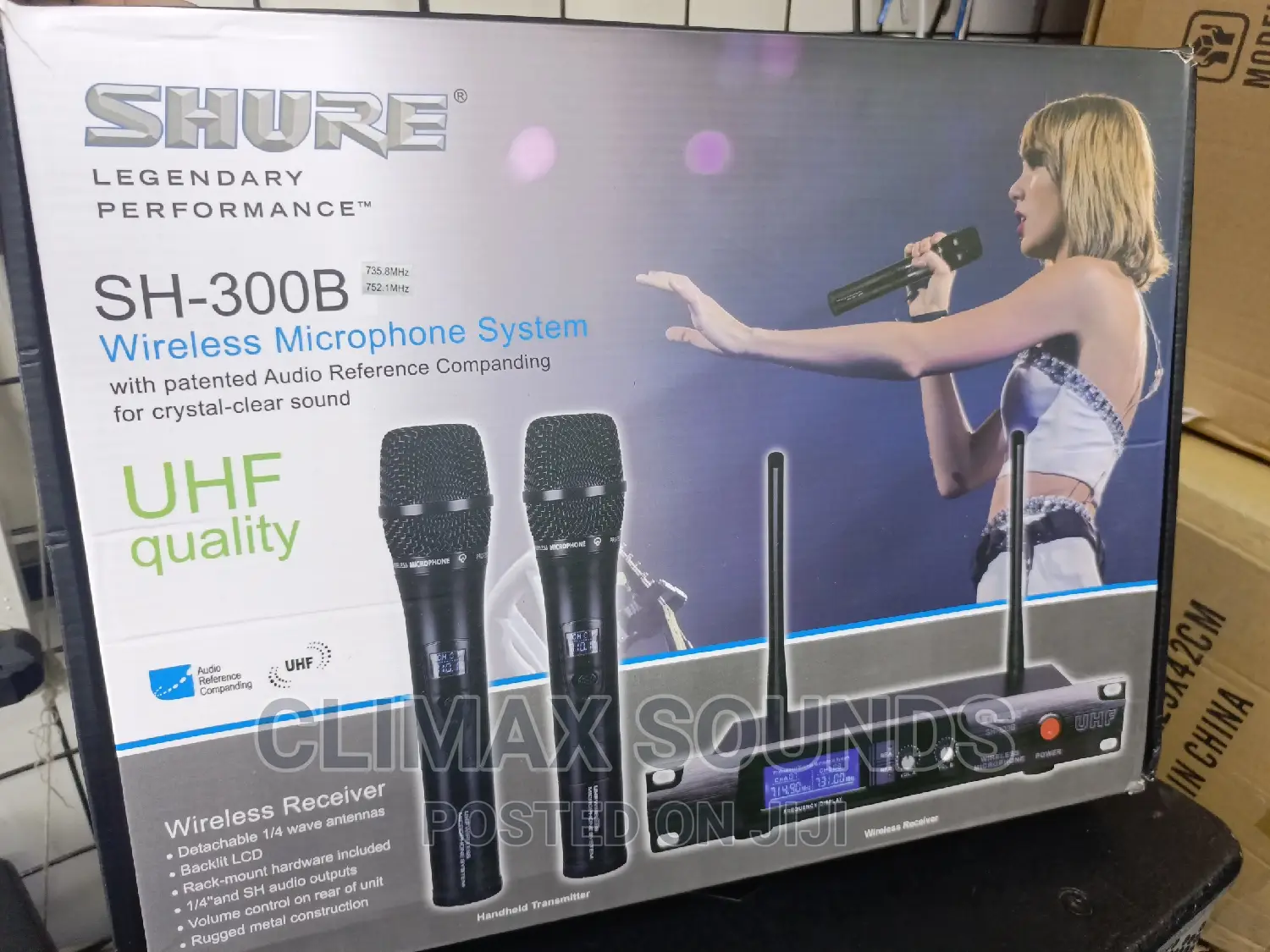 Shure Wireless Microphone Uhf Sh -300b