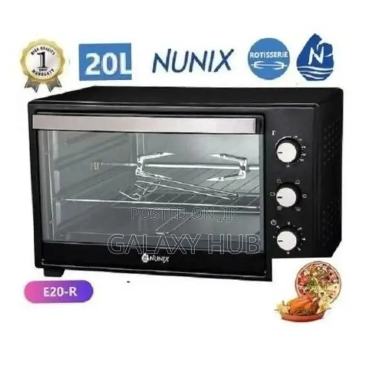 Nunix Microwave Electric Oven With Rotisserie 20 Litres