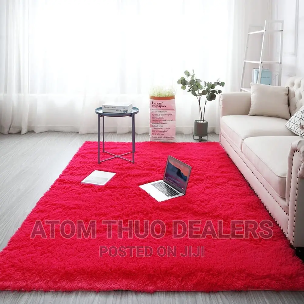5*8 Fluffy Red Carpet