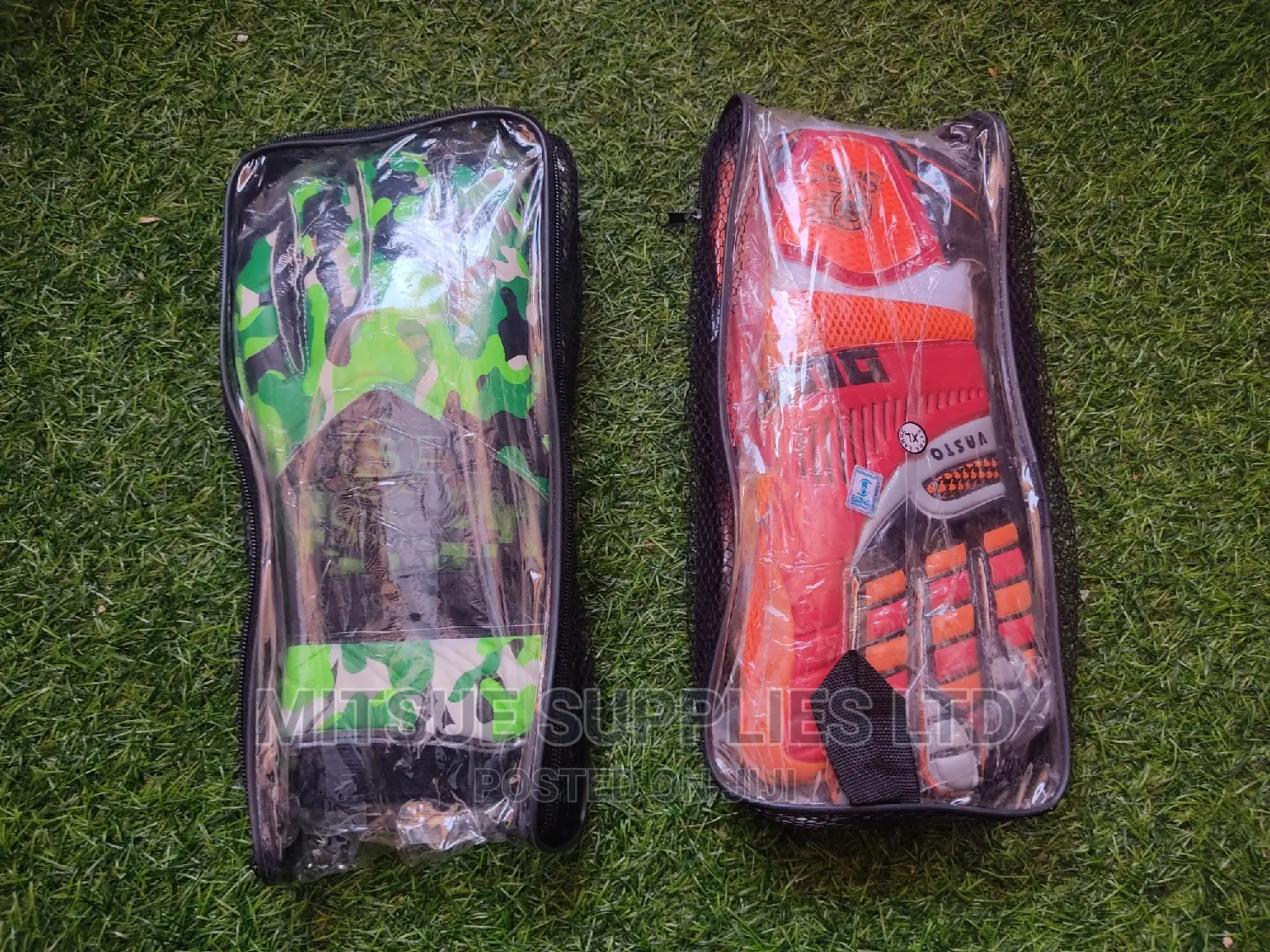 Football Goalkeeper Gloves Soft Leather - Medium XL