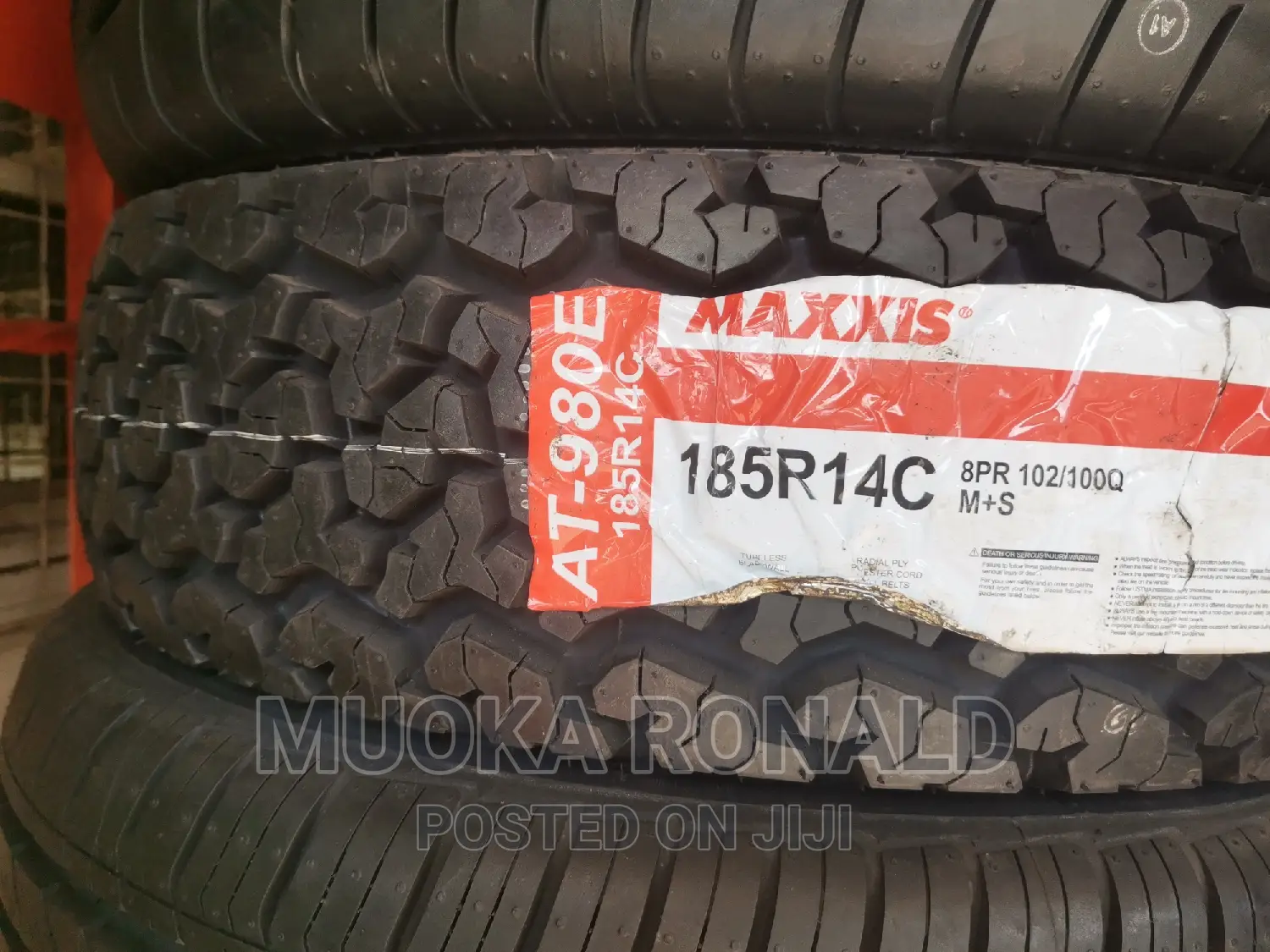 185R14C Maxxis Tyre Made in Thailand (A/T) 8pr