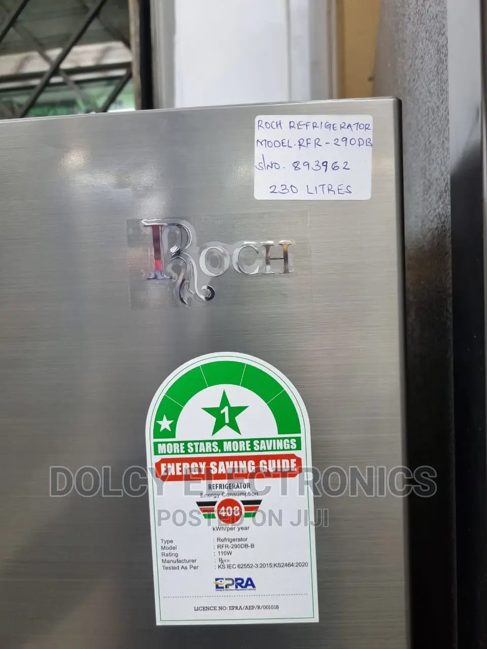 Roch RFR-290DBB 230L Bottom Mount Fridge