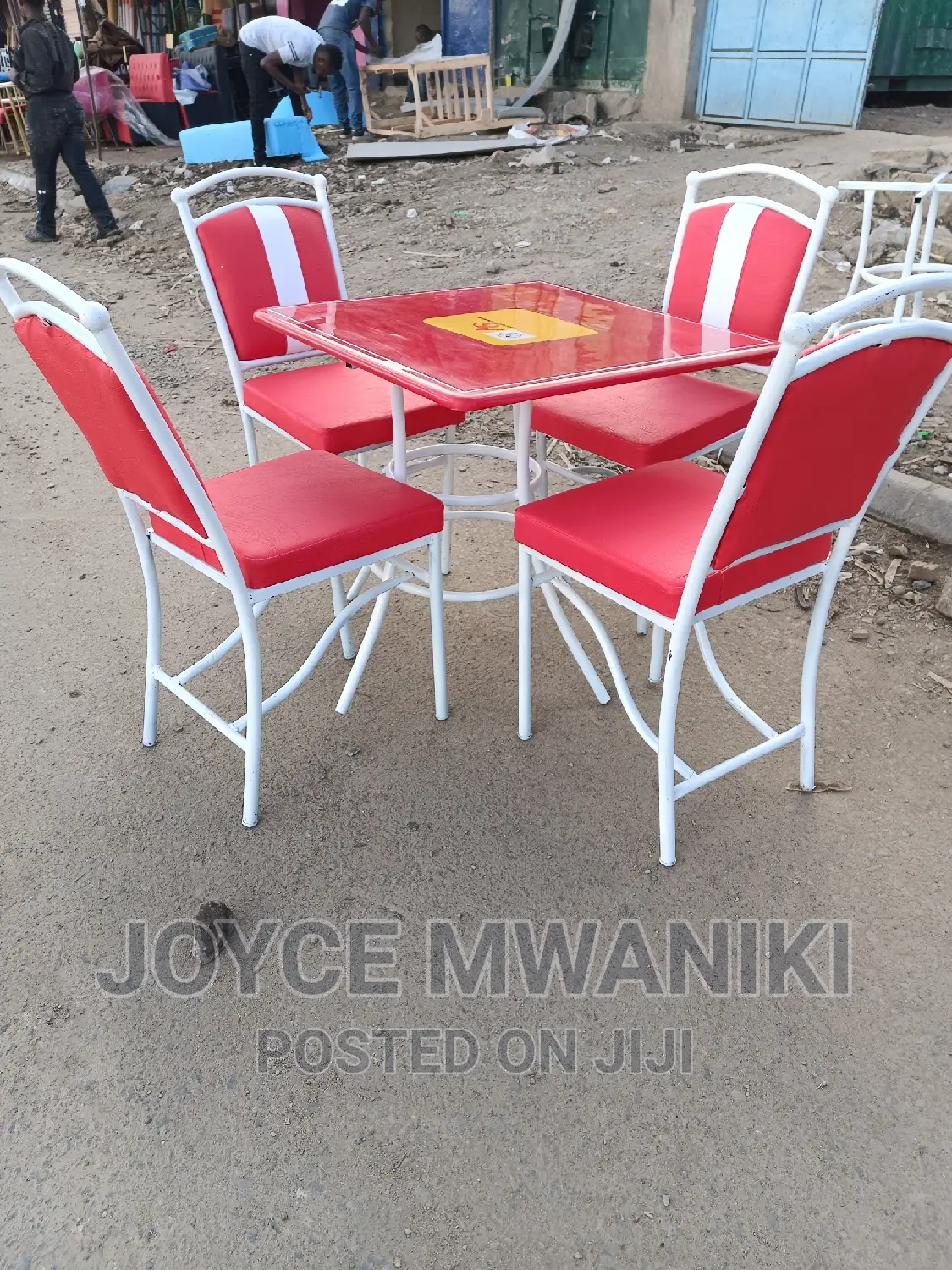 Restaurant Set, Red and White.