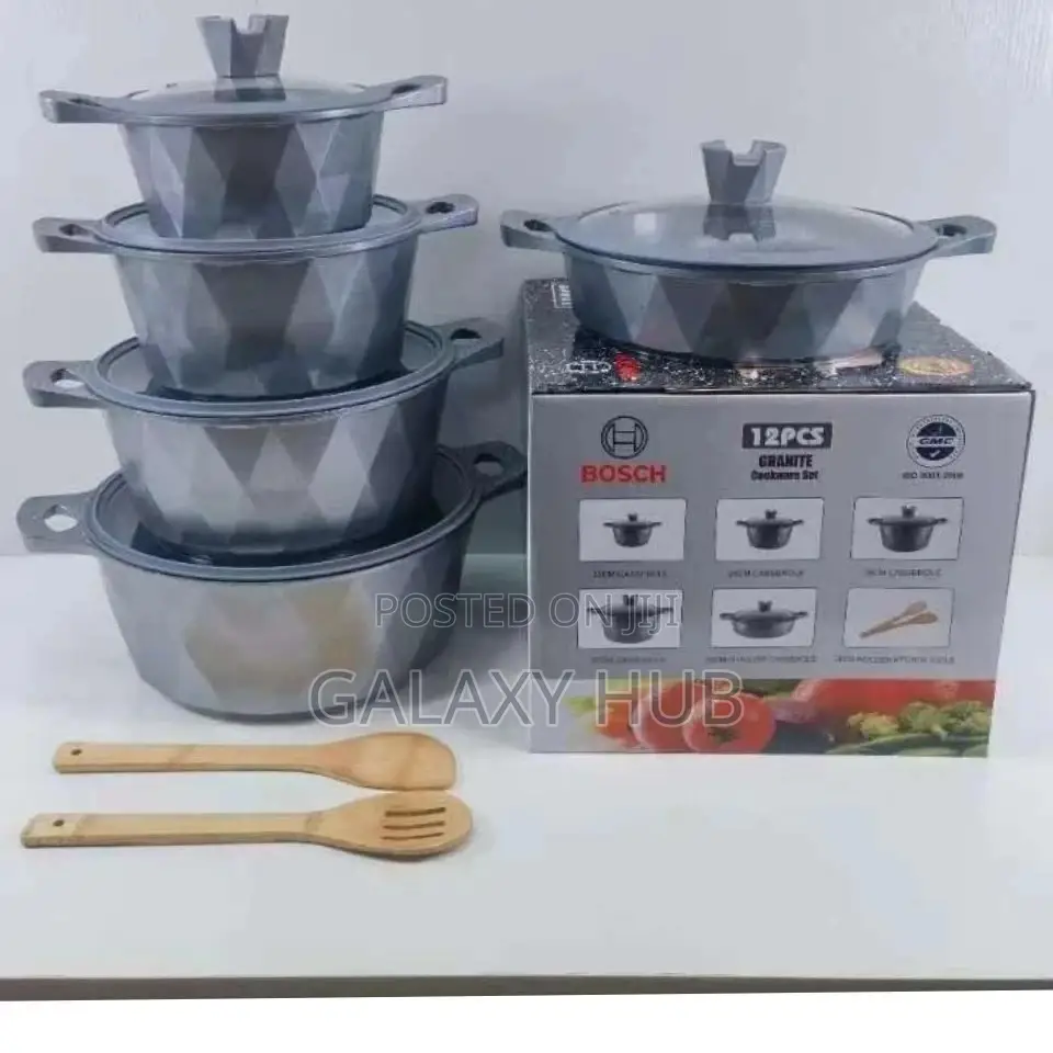 Cookware 12 Pcs, Bosch, With Silicon Lead Covers