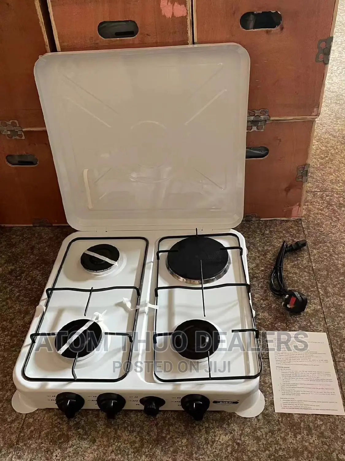 3 Plus 1 Table Top Gas Burner Velton 