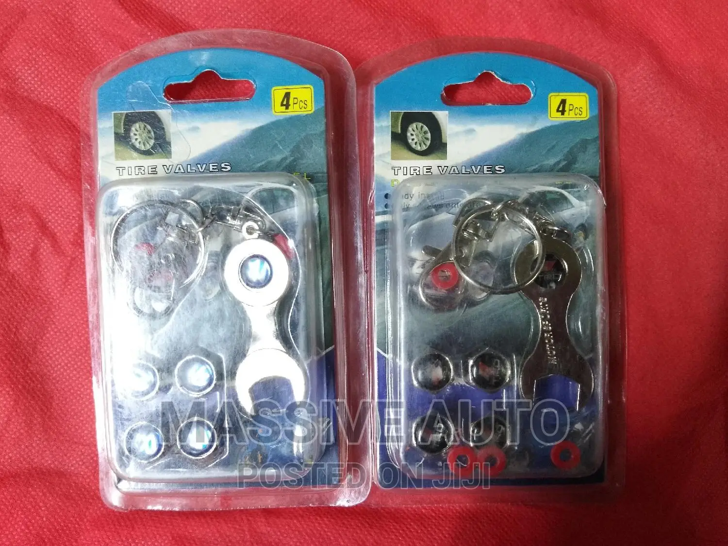 4pcs / Key Holder, Tyre Valve