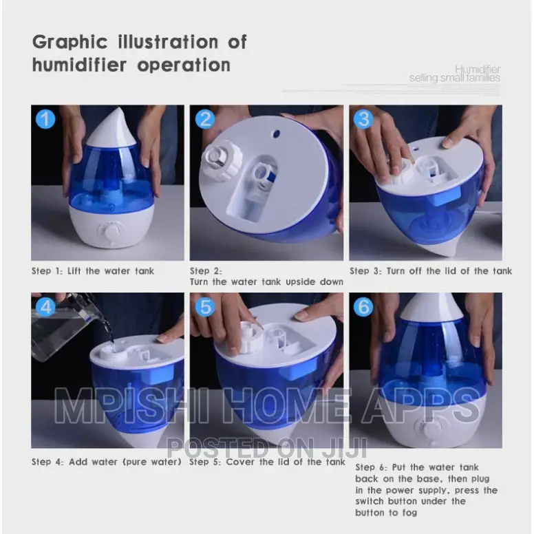 Ultrasonic Cool Mist Humidifier 2.4L