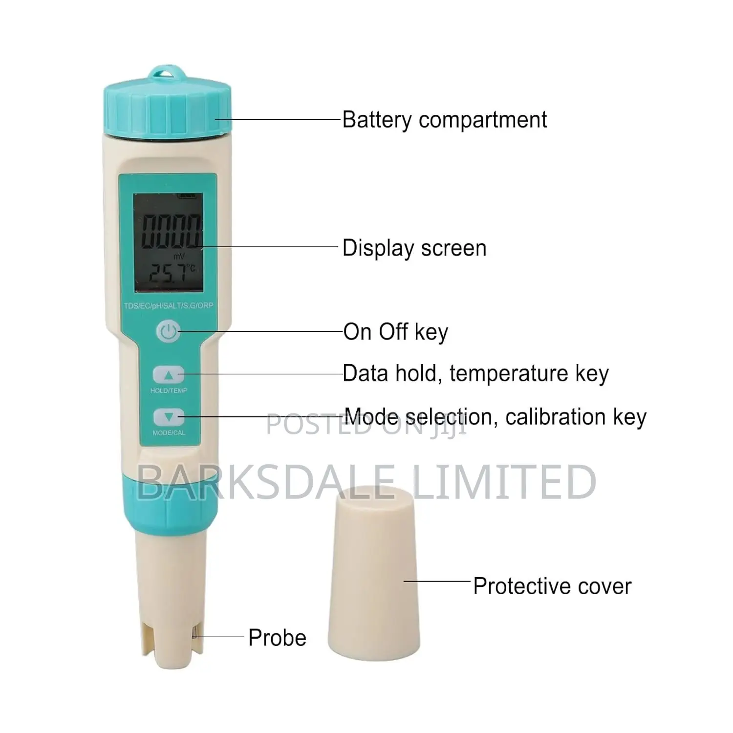 Water Quality Tester Orp Ph TDS Ec Salinity Sg 7 in 1 Meter