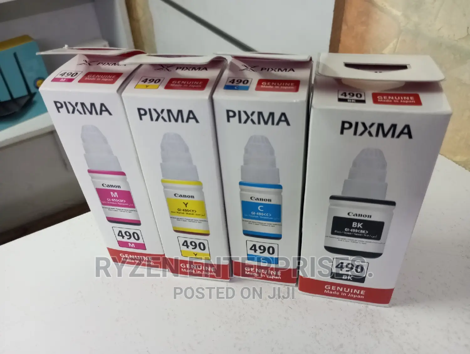 Canon Inks 490 Inks/Black, Cyan Magenta and Yellow 1499 Each
